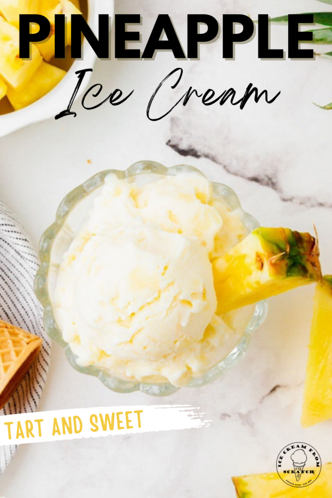 pinterest pin collage for pineapple ice cream