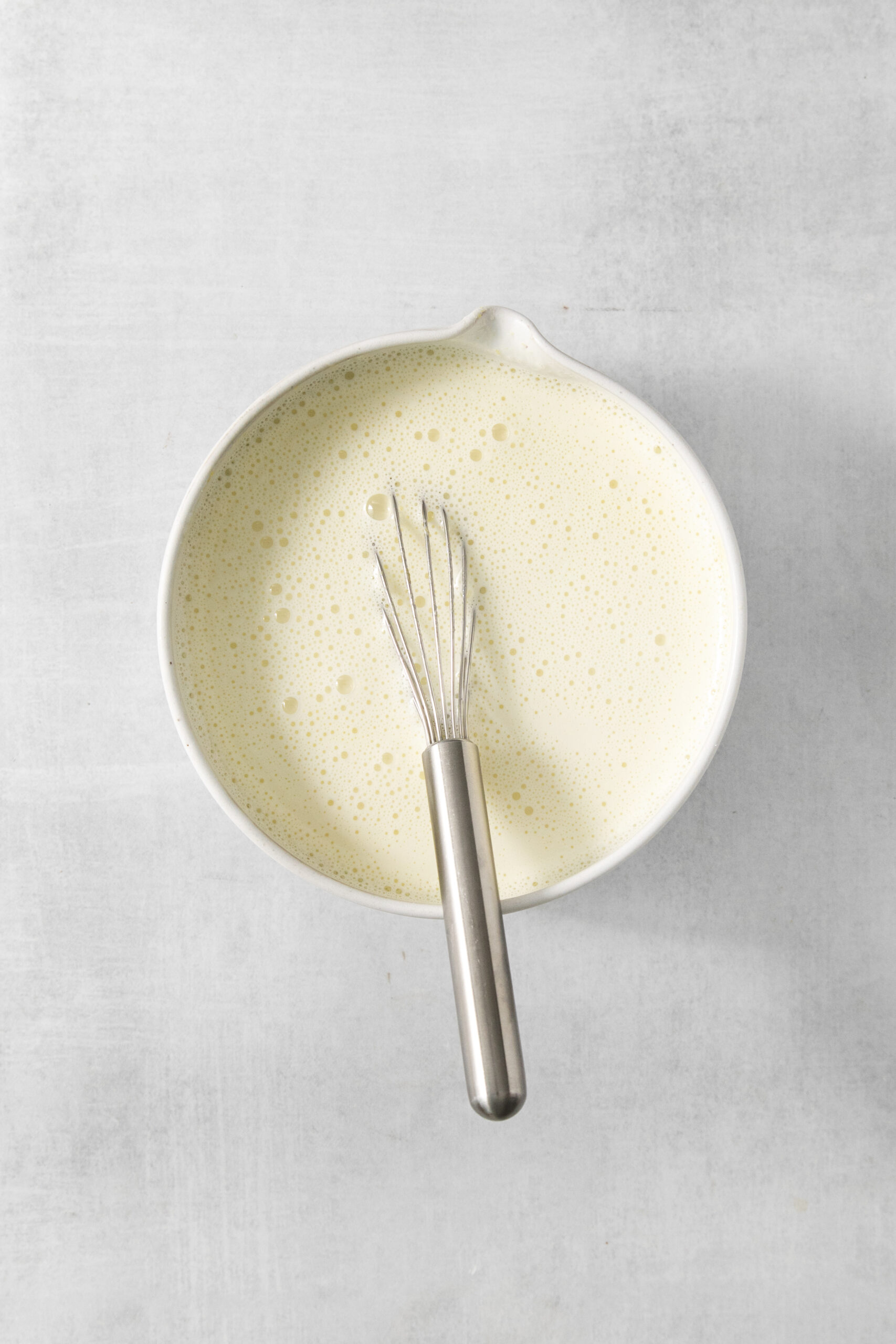 custard mixture in a bowl